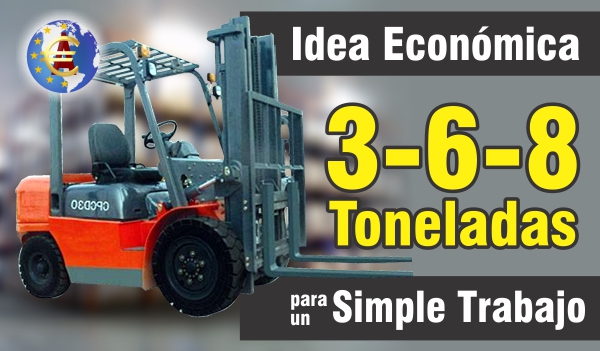 Montacargas de 3-6 y 8 Tons.
